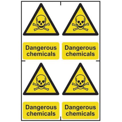 DANGEROUS CHEMICALS - PVC (200X300MM)