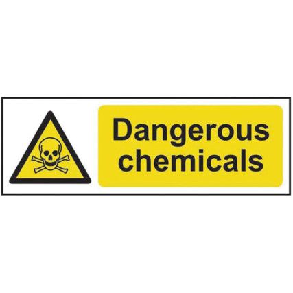 DANGEROUS CHEMICALS - RPVC (300X100MM)