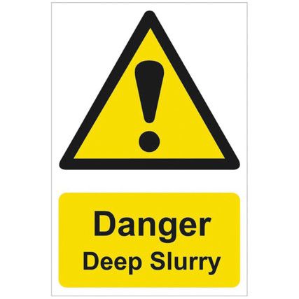 DANGER DEEP SLURRY - PVC (200X300MM)