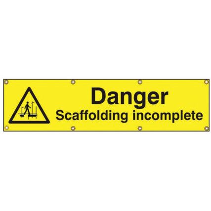 DANNGER SCAFFOLDING INCOMPLETE -BAN (1200 X 300MM)