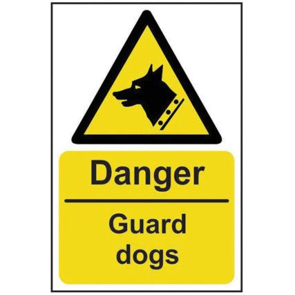 DANGER GUARD DOGS - SAV (200X300MM)