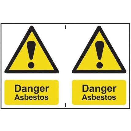 DANGER ASBESTOS - PVC (300X200MM)