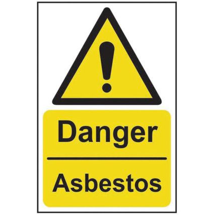 DANGER ASBESTOS - RPVC (200X300MM)