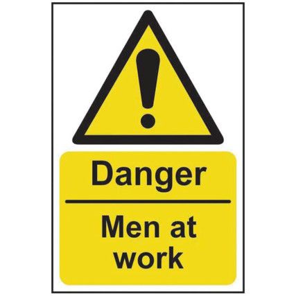 DANGER MEN AT WORK - SAV (200X300MM)