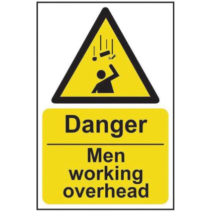 DANGER MEN WORKING OVERHEAD -SAV(200 X 300MM)