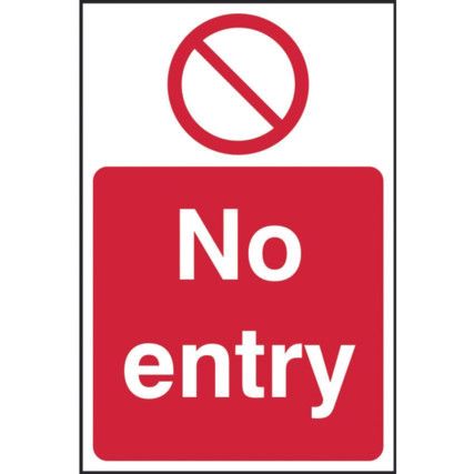 NO ENTRY, NO MAN SYMBOL - SAV(200X 300MM)