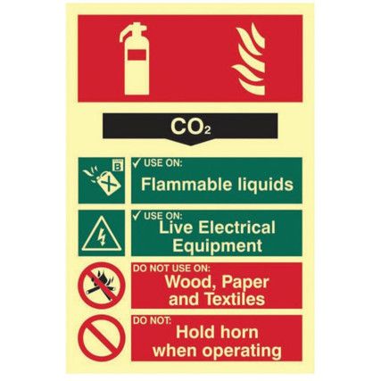 FIRE EXTINGUISHER COMPOSITE -CO2- PHO (200 X 300MM)