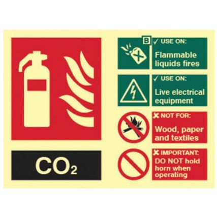 FIRE EXTINGUISHER COMPOSITE -CO2- PHS (200 X 150MM)