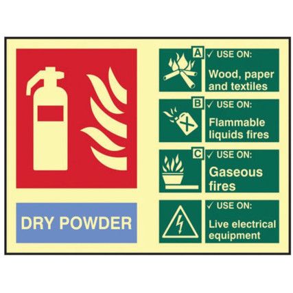 FIRE EXTINGUISHER COMPOSITE -DRYPOWDER - PHO (200 X 150MM)