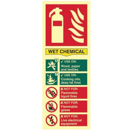 FIRE EXTINGUISHER COMPOSITE -WETCHEMICAL - PHO (75 X 200MM)