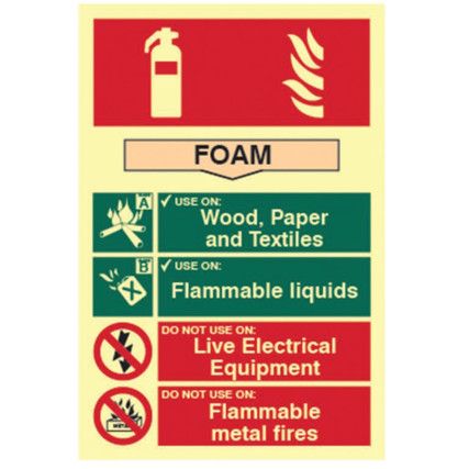 FIRE EXTINGUISHER COMPOSITE -FOAM- PHS (200 X 300MM)