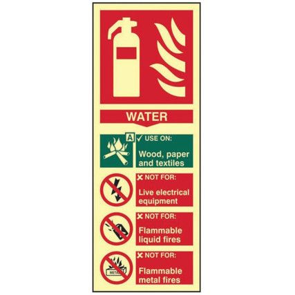 FIRE EXTINGUISHER COMPOSITE -WATER - PHO (75 X 200MM)