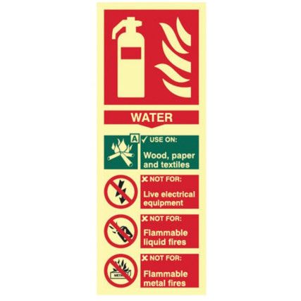 FIRE EXTINGUISHER COMPOSITE -WATER - PHS (75 X 200MM)