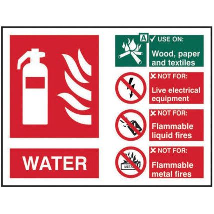 FIRE EXTINGUISHER COMPOSITE -WATER - RPVC (200 X 150MM)