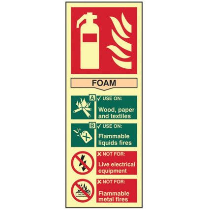 FIRE EXTINGUISHER: FOAM - PHS(82X 202MM)