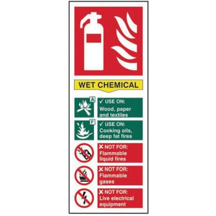 FIRE EXTINGUISHER: WET CHEMICAL -SAV (82 X 202MM)