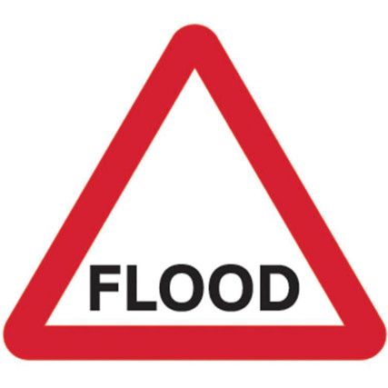 600MM TRI. DIBOND 'FLOOD'ROADSIGN (WITHOUT CHANNEL)