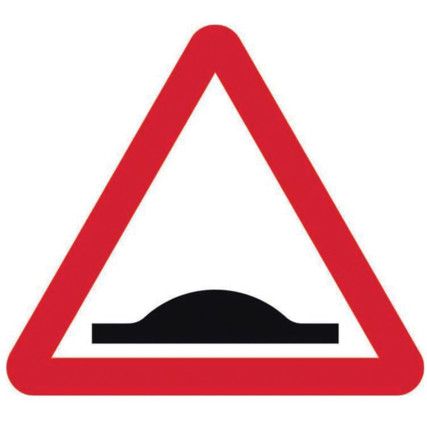 600MM TRI. DIBOND 'SPEED BUMPS'RO AD SIGN (WITHOUT CHANNEL)