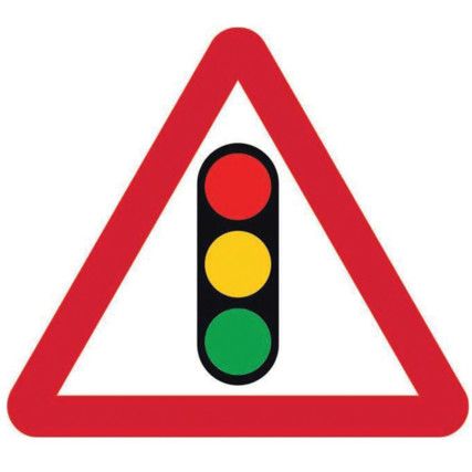 600MM TRI. DIBOND 'TRAFFIC LIGHTS ' ROAD SIGN (WITHOUT CHANNEL)