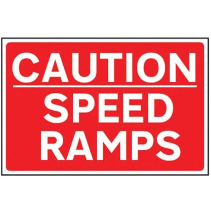 CAUTION SPEED RAMPS - RPVC (600X450MM)