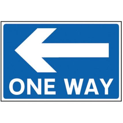 ONE WAY ARROW LEFT - RPVC (600X450MM)