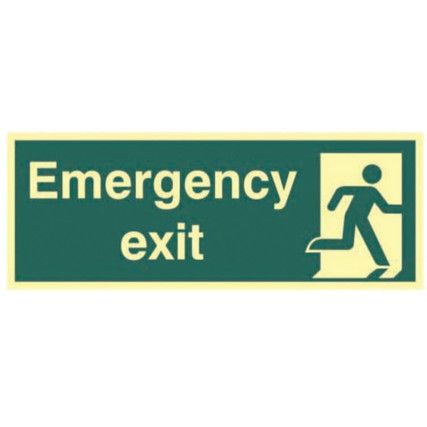 EMERGENCY EXIT - PHOTOLUM. (400X150MM)