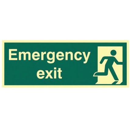 EMERGENCY EXIT - PHS (400 X150MM)