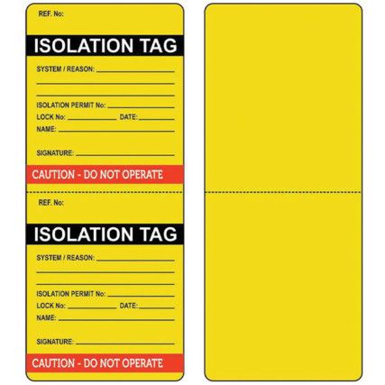 ISOLATION TAG (PK-10)