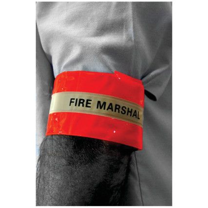 ARMBAND HI-VIS FIRE MARSHAL