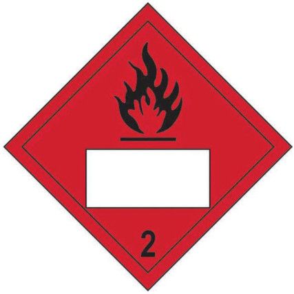 FLAMMABLE 2 SYMBOL - SAV PLACARD(250 X 250MM)