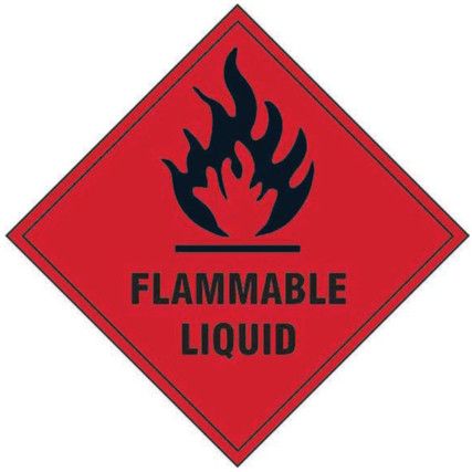 FLAMMABLE LIQUID - SAV (100X100MM)