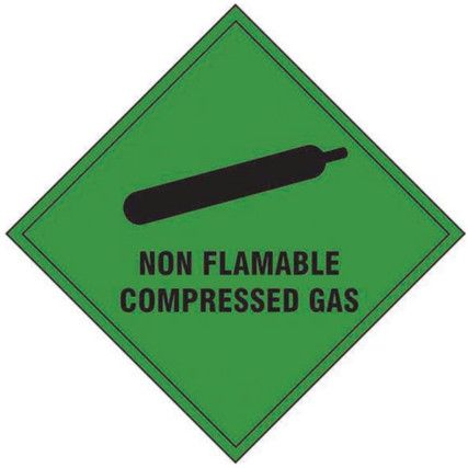 NON FLAMMABLE COMPRESSED GAS -SAV(100 X 100MM)