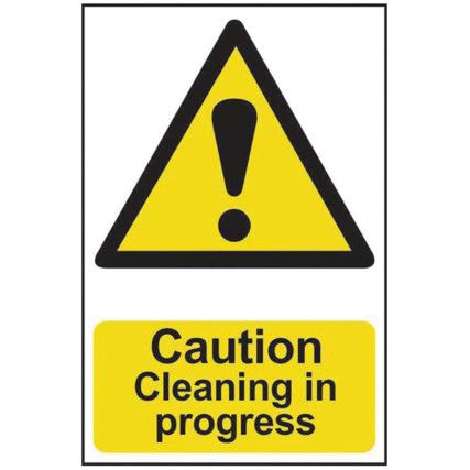 CAUTION CLEANING IN PROGRESS -PVC(200 X 300MM)