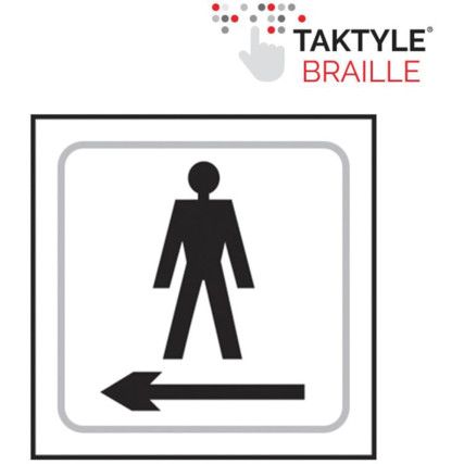 GENTLEMEN GRAPHIC ARROW LEFT-TAKTYLE (150 X 150MM)