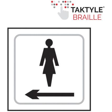 LADIES GRAPHIC ARROW LEFT-TAKTYLE(150 X 150MM)