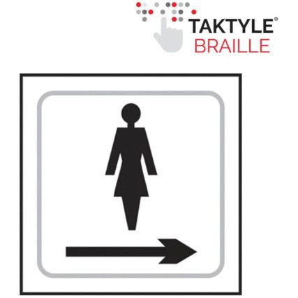 LADIES GRAPHIC ARROW RIGHT -TAKTYLE (150 X 150MM)