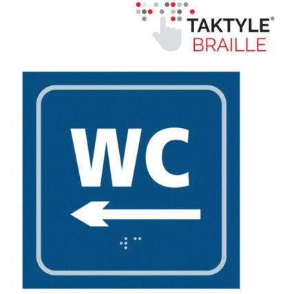 WC ARROW LEFT - TAKTYLE (150X150MM)