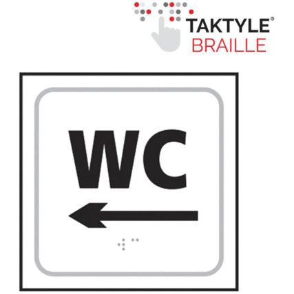 WC ARROW LEFT - TAKTYLE (150X150MM)