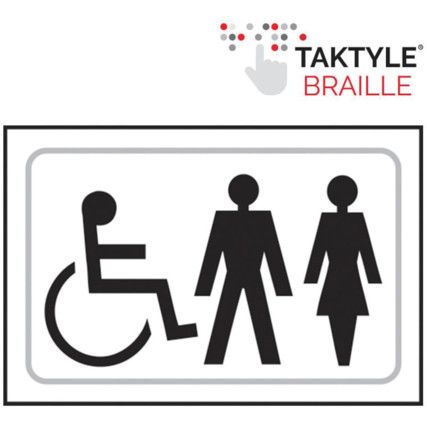 DISABLED / LADIES / GENTLEMENGRAP HIC - TAKTYLE (225 X 150MM)