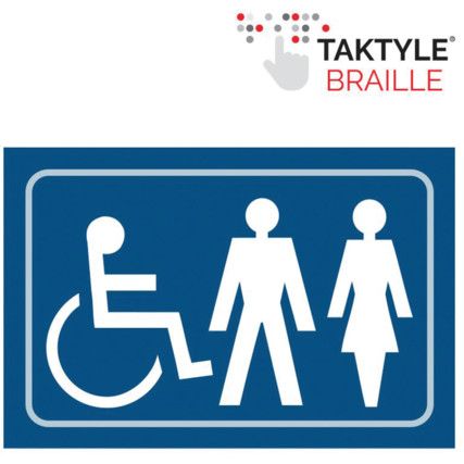 DISABLED / LADIES / GENTLEMENGRAP HIC - TAKTYLE (225 X 150MM)