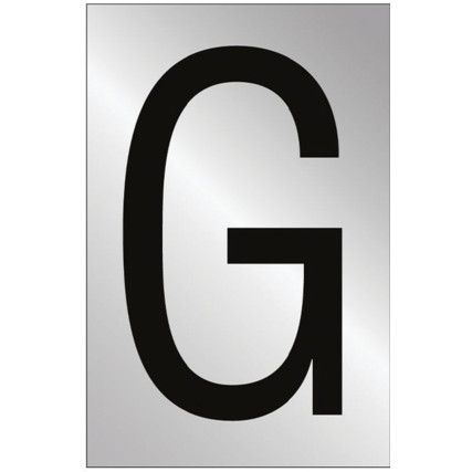 50MM POL. CHROME EFFECT -CHARACTER 'G'