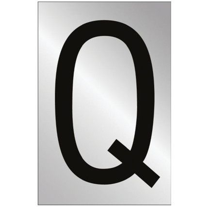 50MM POL. CHROME EFFECT -CHARACTER 'Q'