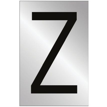 50MM POL. CHROME EFFECT -CHARACTER 'Z'