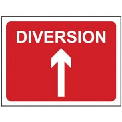 DIVERSION UP ARROW - Q SIGN (1050X 750MM)