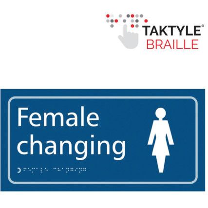 FEMALE CHANGING - TAKTYLE (300X150MM)