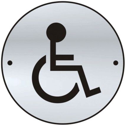 DISABLED GRAPHIC DOOR DISC -PSS(75MM DIA.)