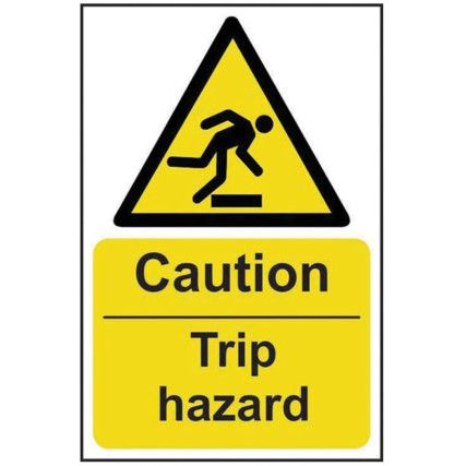 CAUTION TRIP HAZARD - RPVC (600X450MM)