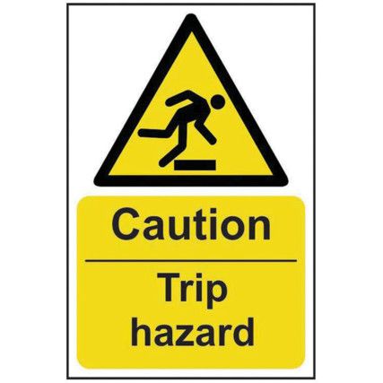 CAUTION TRIP HAZARD - SAV (200X300MM)