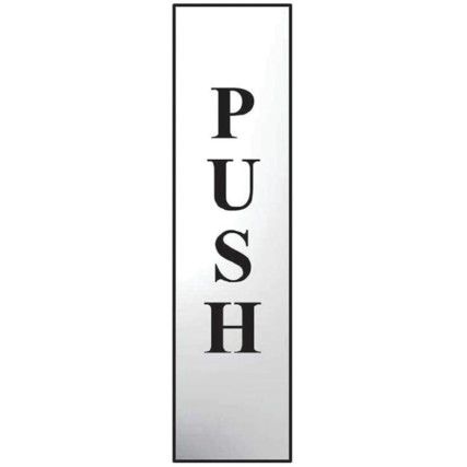 PUSH (VERTICAL) - CHR (200 X50MM)