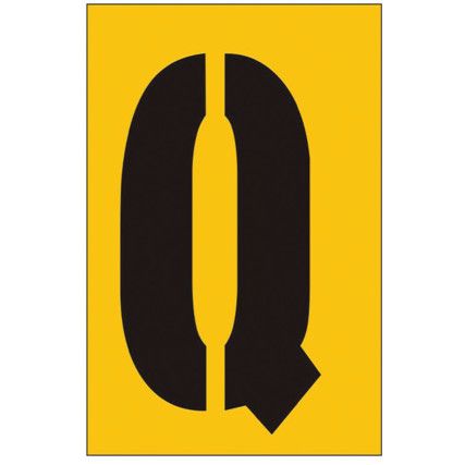 50MM STENCIL - CHARACTER 'Q'